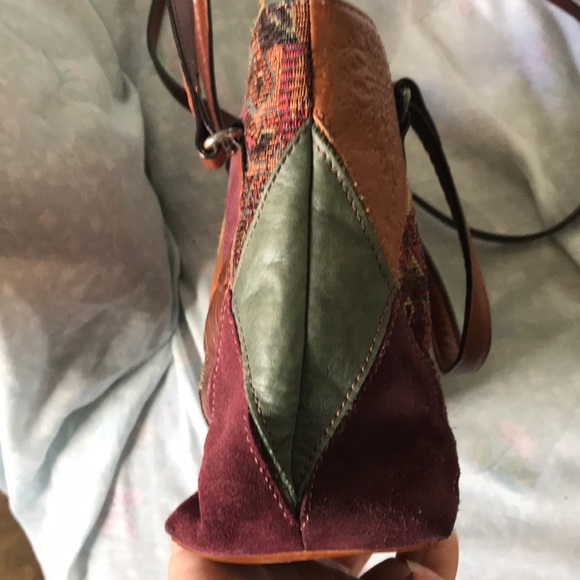 Fossil multicolor patched handbag - Picture 8 of 8